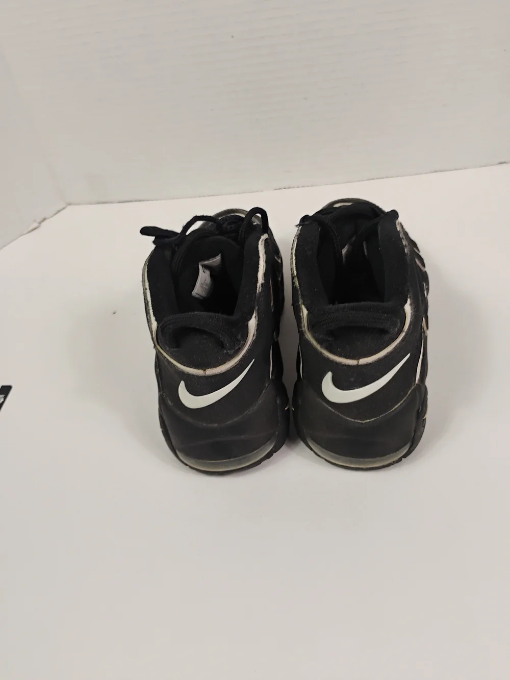Kids Black 'AIR' Sneakers with White Trim
